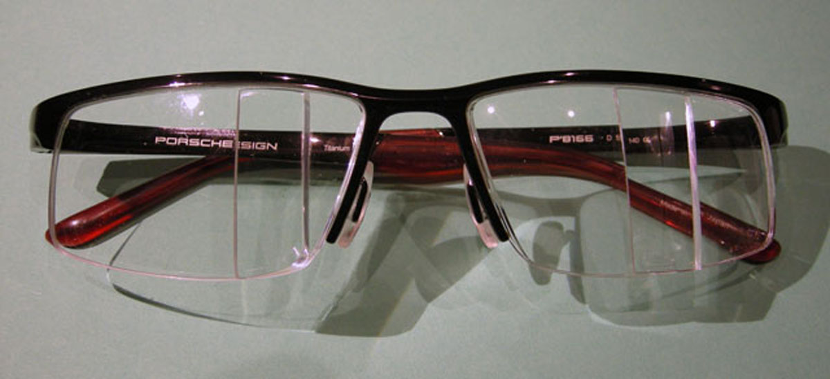 Gafa porsche con prismas Palomar para hemianopsia