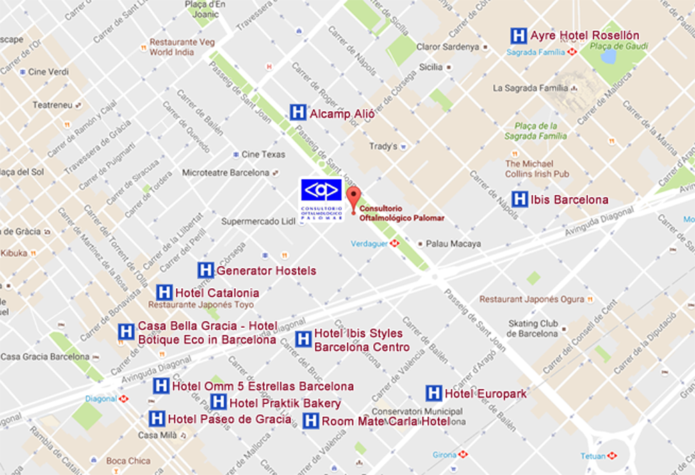 Hoteles cercanos en Barcelona